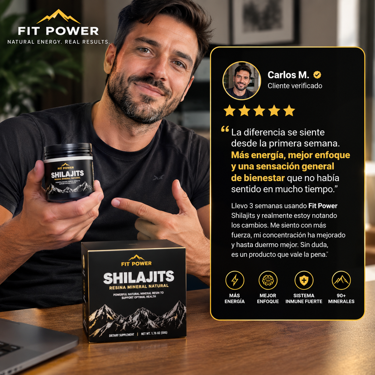 Shilajit Puro del Himalaya Premium – Aumenta tu Energía y Vitalidad