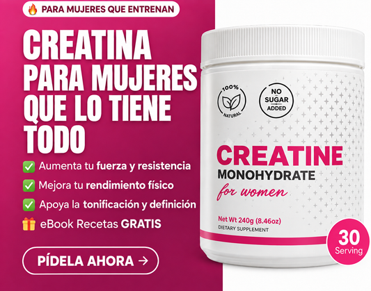 Creatina Monohidratada para mujeres-🔥Aumenta Glúteos +Guía GRATIS digital de regalo